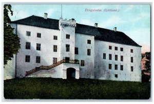 c1910 Stairway Dragsholm (Sjaelland) Hørve Denmark Posted Antique Postcard