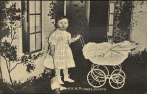 Netherlands Dutch Royalty HKH Prinses Juliana as Child c1910 Postcard