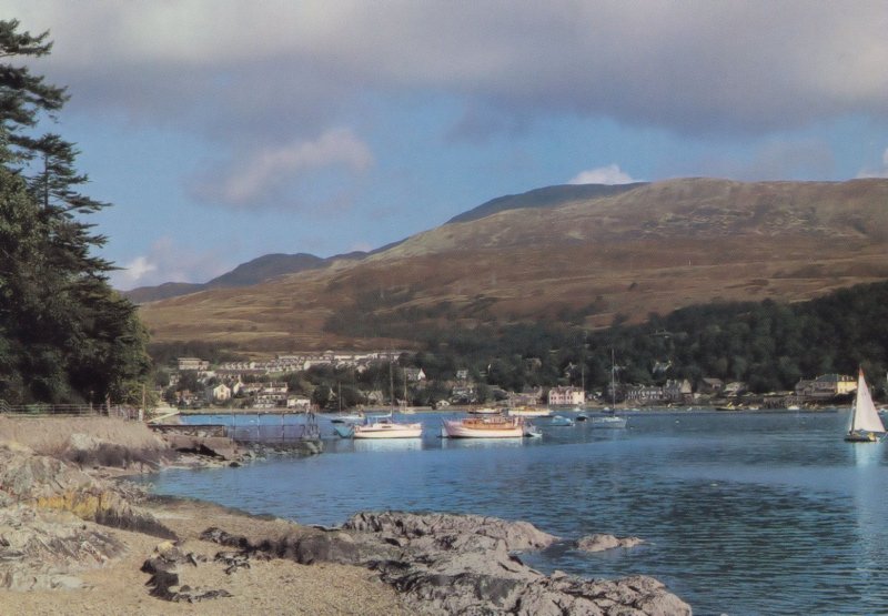 Sailing Boats at Garelochead Helensburgh Argyll Rare Scottish Postcard