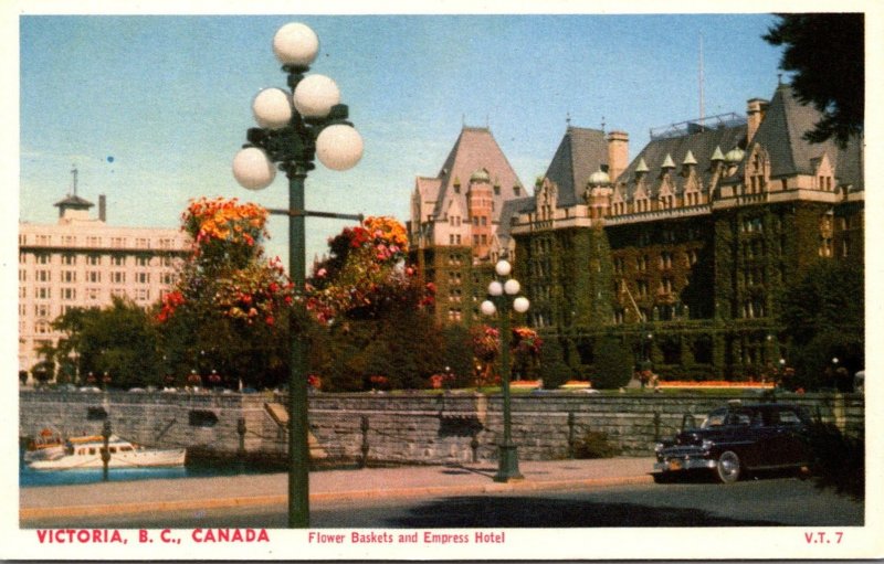 Canada Victoria Flower Baskets and Empress Hotel