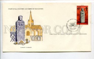 424616 GUERNSEY 1977 year First Day COVER certificate w/ signature