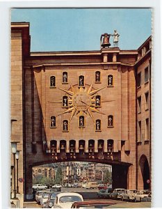 Postcard The Clock Congres Palace Brussels Belgium