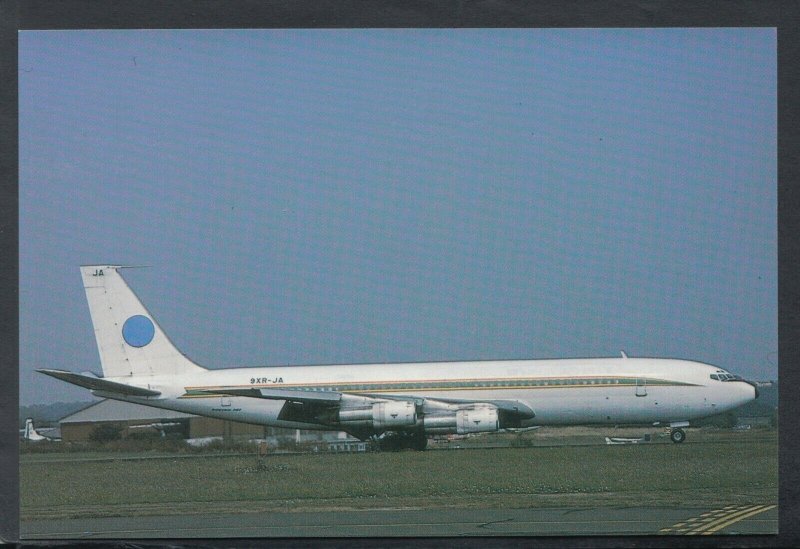 Aviation Postcard - Aeroplane - 9XR-JA Boeing 707 Air Rwanda, Southend T9721 