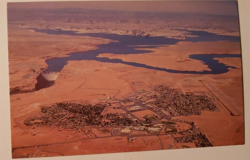 Vintage Postcard Page Arizona Glen Canyon Dam Lake Powell 1985   319