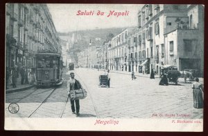h2192 - ITALY Napoli/ Naples Postcard 1910s Margellina. Tram