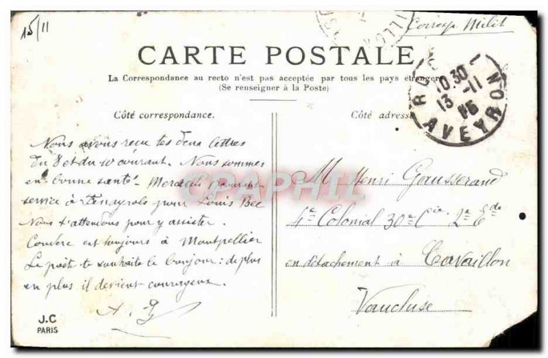 Old Postcard Paris Vendome Column