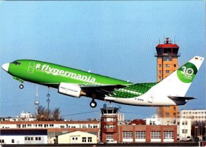 Germany GERMANIA AIRLINES Advertising 30 Years~FLYGERMANIA 4X6 Aviation Postcard