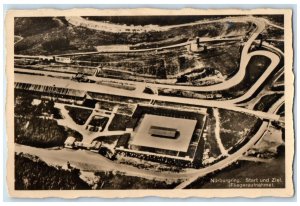 c1940's Start and Finish Aerial Photo Nürburgring Germany Unposted Postcard