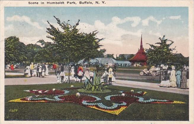 New York Buffalo Scene In Humboldt Park 1918