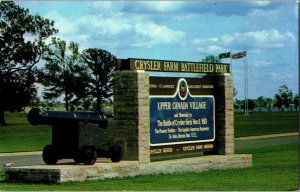 Upper Canada Village Crysler Farm Battlefield Park Vintage Postcard