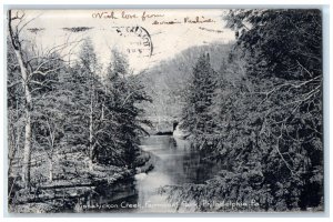 1906 Wissahickon Creek Fairmount Park Philadelphia Pennsylvania Vintage Postcard