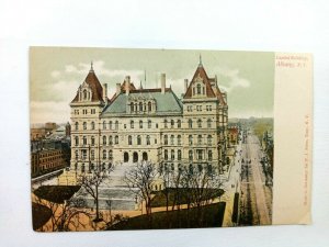 Vintage Postcard Capital Building Albany NY New York Building Scene
