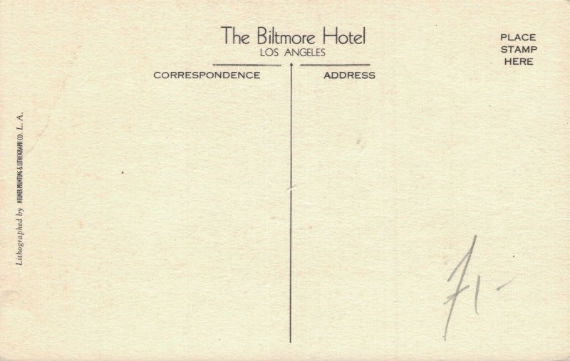 USA The Biltmore Hotel Los Angeles 04.96