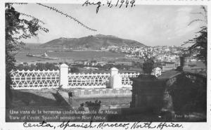 Ceuta North Africa view of of Spanish possession area real photo pc Y12012