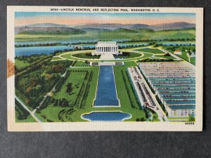 Lincoln Memorial Washington DC Linen Postcard H1347080839