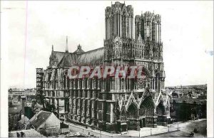 Modern Postcard P 6 the Cathedral of Reims before the war