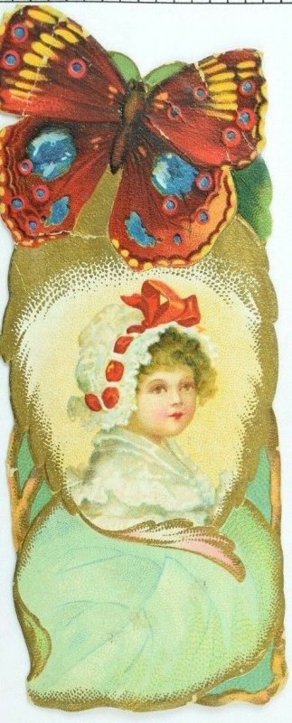 Richelieu Brand Coffees & Teas Bookmark-Card Colorful Butterfly Cute Child P78 