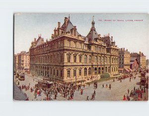 Postcard Board Of Trade, Lyon, France