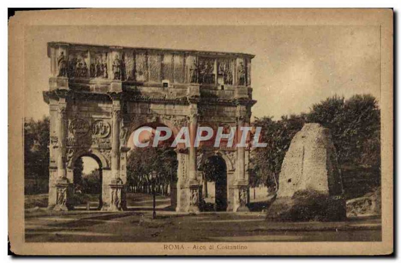 Old Postcard Roma Arch of Constantine