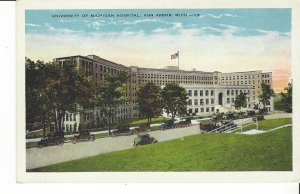 POSTCARD UNIVERSITY OF MICHIGAN HOSPITAL ANN ARBOR MICHIGAN WHITE BORDER