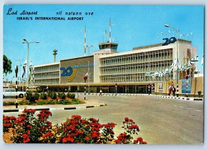 Israel Postcard Lod Airport International Airport c1950's Unposted Vintage
