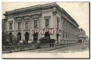 Old Postcard Saumur Theater