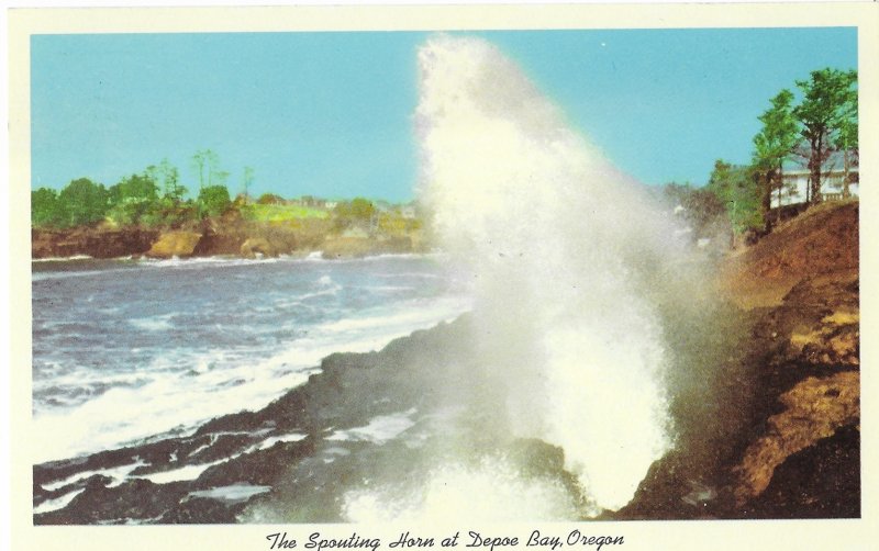 The Spouting Horn at Depoe Bay Oregon