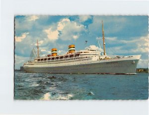 Postcard S.S. Nieuw Amsterdam of the Holland-America Line