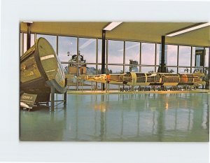 Postcard Scale model of Apollo/Saturn 6 rocket, John F. Kennedy Space Center, FL