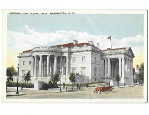 Memorial Continental Hall Built in 1910  Washington D.C. 1930s Car