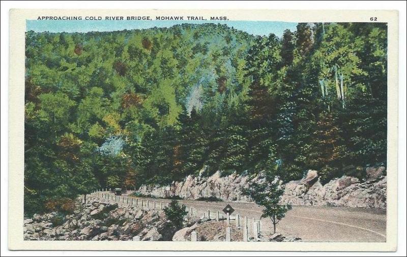 MA - Approaching Cold River Bridge, Mohawk Trail, Berkshire Hills