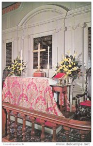 Altar Inside Bruton Parish Church, Williamsburg, Virginia 1940-60s