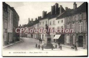 Old Postcard Neufchateau Place Jeanne D'Arc