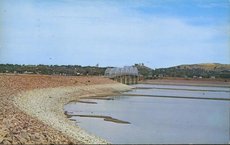 Missouri River Bridge Chamberlain South Dakota c1962 Vintage Postcard