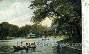 Boat Lake, Druid Hill Park - Baltimore, Maryland MD Postcard