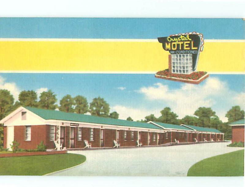 Vintage Post Card Crystal Motel Vivaian George Butler W Columbia Missouri # 4201