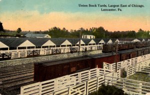 Lancaster, Pennsylvania - Union Stock Yards - Largest East of Chicago - in 1914