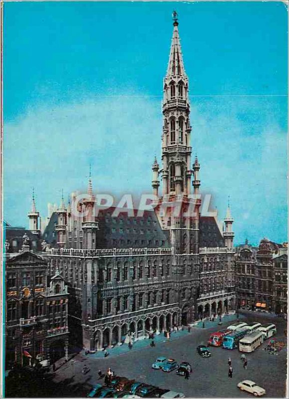 Postcard Modern Brussels Grand Place City Hall