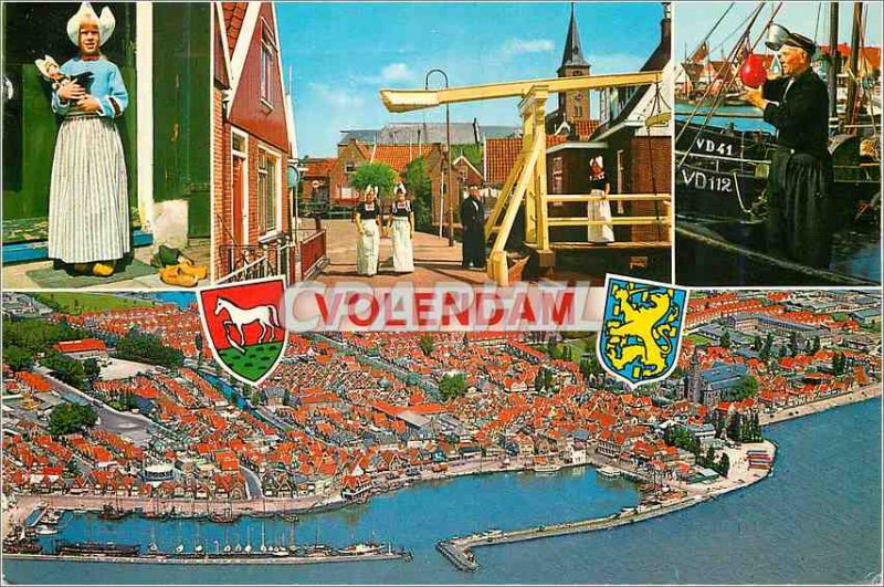 Postcard Modern Volendam Holland