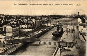 CPA St-NAZAIRE - Vue générale du Port prise du bout de l'Ecluse de.. (650135)
