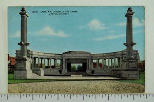 Open Air Theatre, Civic Center, Denver, Colorado Postcard P58 