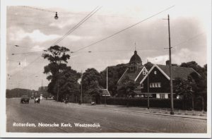 Netherlands Rotterdam Noorse Kerk Westzeedijk Vintage RPPC C091