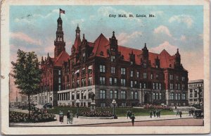 City Hall St. Louis Missouri Vintage Postcard C165