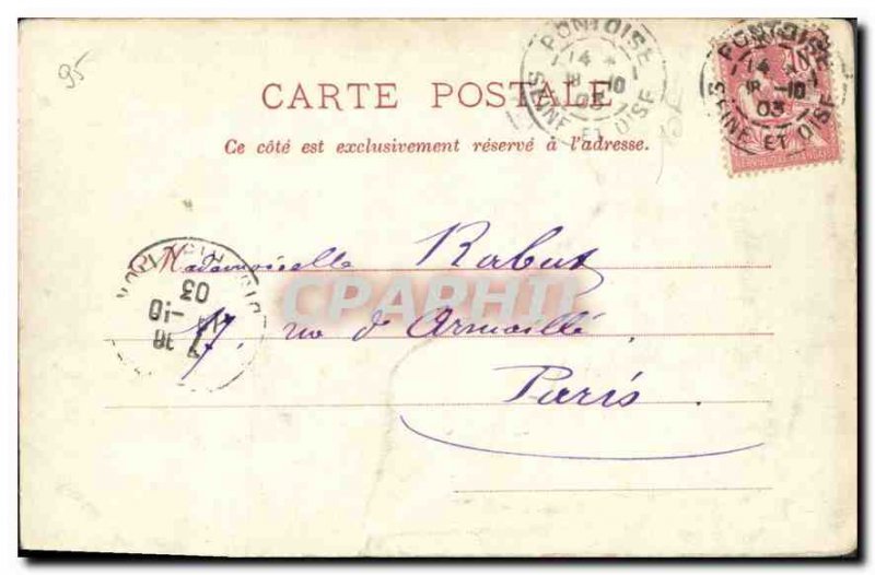 Old Postcard Pontoise Eglise Saint Maclou