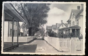 Vintage Postcard 1930's Main Street, Tangier Island, Virginia (VA)