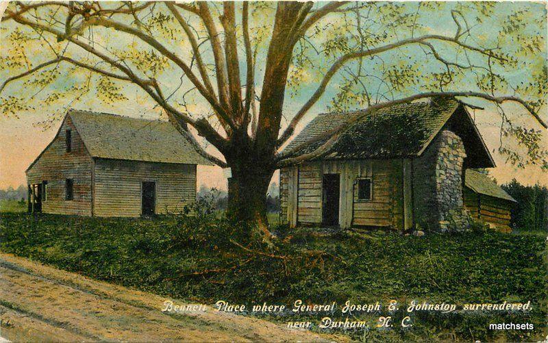 Bennett Place Johnston C-1910 Durham North Carolina Kress postcard 11624