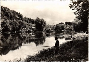 CPA Nemours La peche au Champ de Mars (1267747)