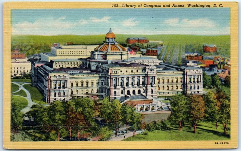 Postcard - Library of Congress and Annex - Washington, District of Columbia