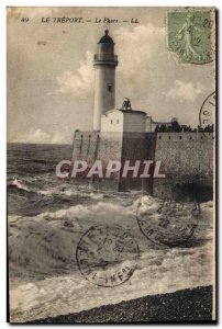 Old Postcard Lighthouse Treport