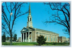 Memphis Tennessee TN Postcard First Baptist Church Poplar Parkway 1955 Vintage